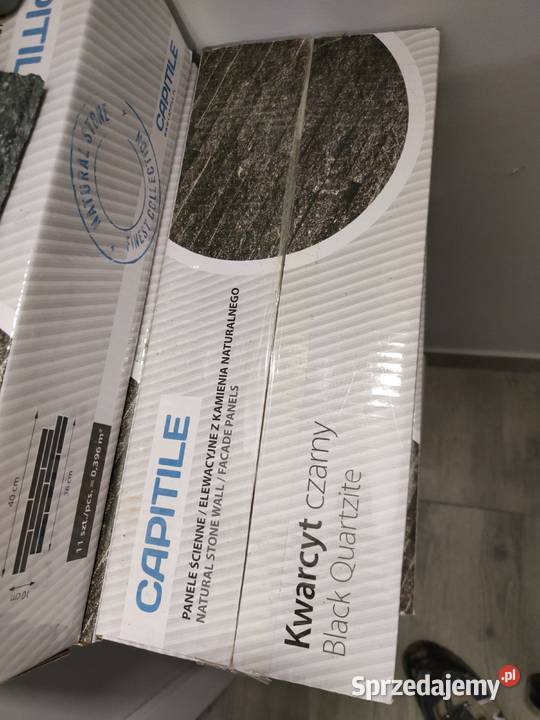 Kamień ozdobny naturalny Kwarcyt Czarny mazowieckie Siedlce