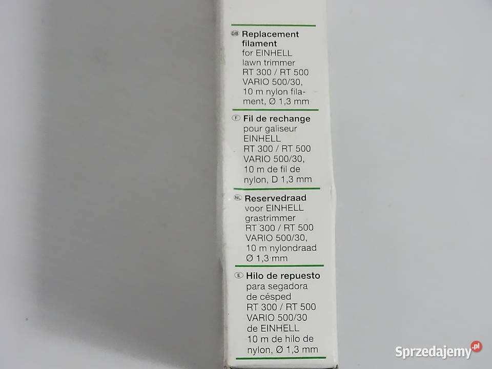 Żyłka do podkaszarki Einhell RT 300 RT 500 10m Części i akcesoria Biłgoraj