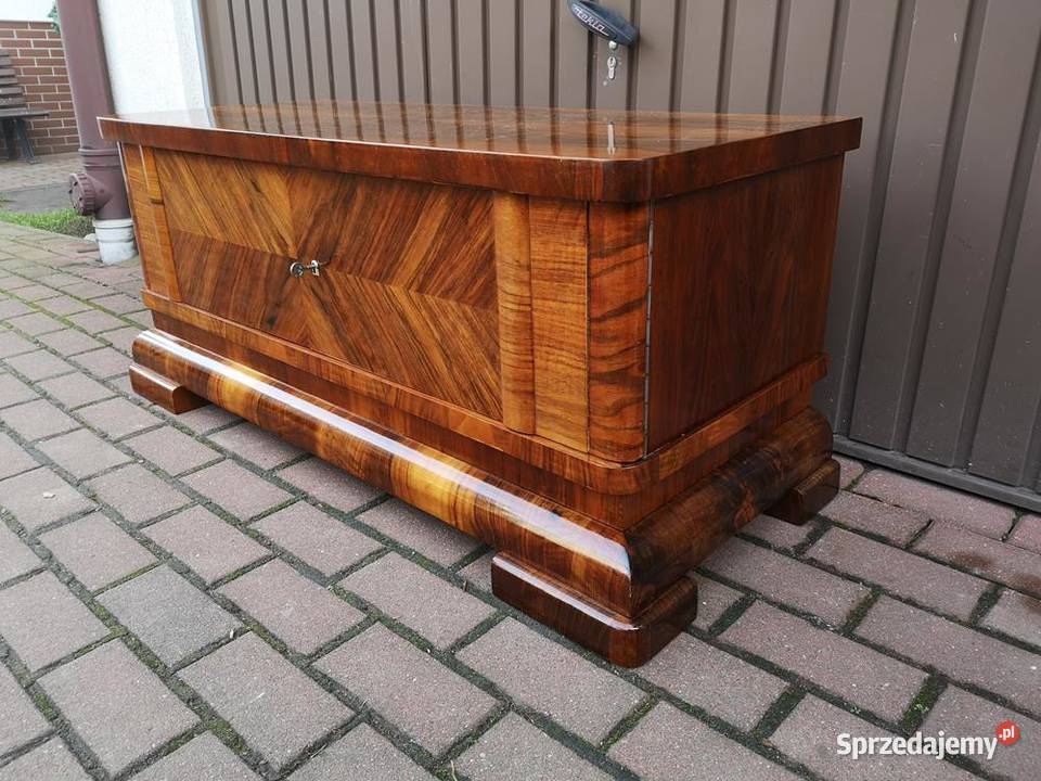 Komoda ARTDECO Orzech Niska Stara Antyk Politura Swarzędz