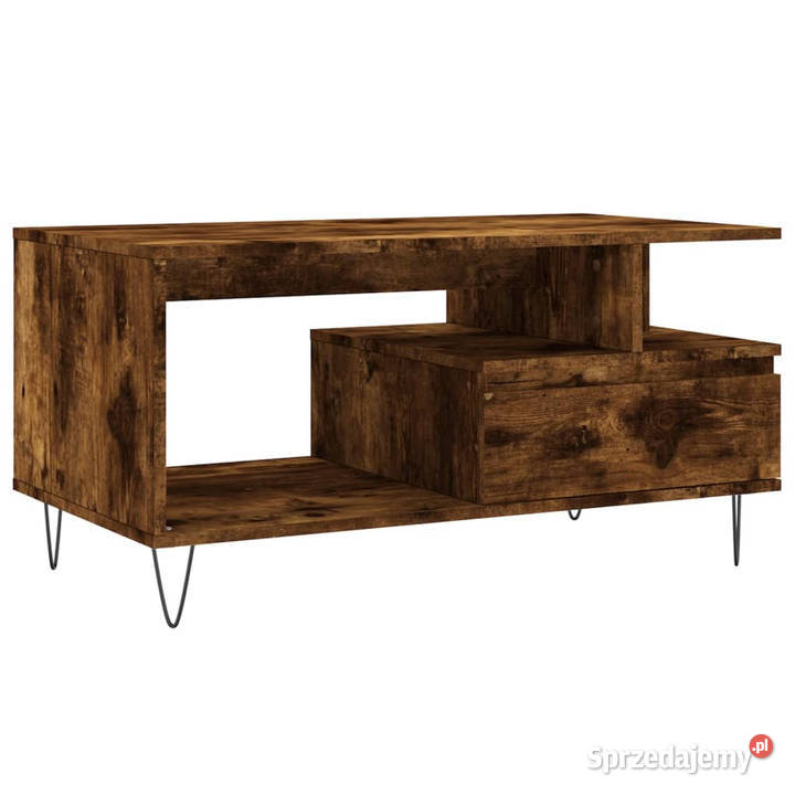 Stolik kawowy przydymiony dąb 90x49x45 WM831025 Warszawa sprzedam