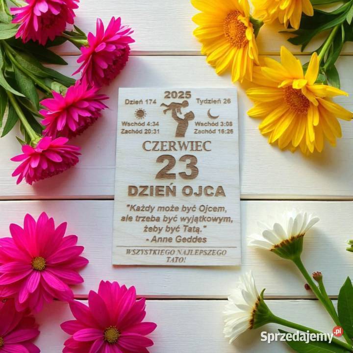 Drewniany Magnes Kartka z kalendarza na Ślub Lublin sprzedam