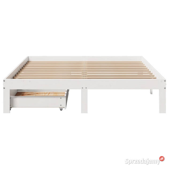 Rama łóżka z szufladami biała sosnowa 140x200 Warszawa sprzedam