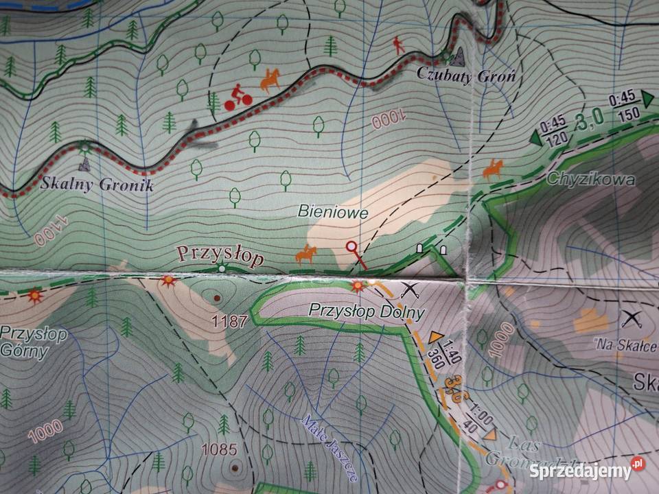Gorczański Park Narodowy 125 000 mapa Kraków