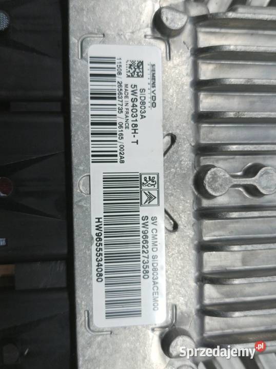 STEROWNIK SILNIKA 9662273580 9655534080 Citroen