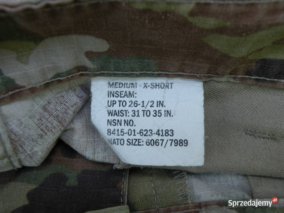 Spodnie ACU multicam OCP medium x short