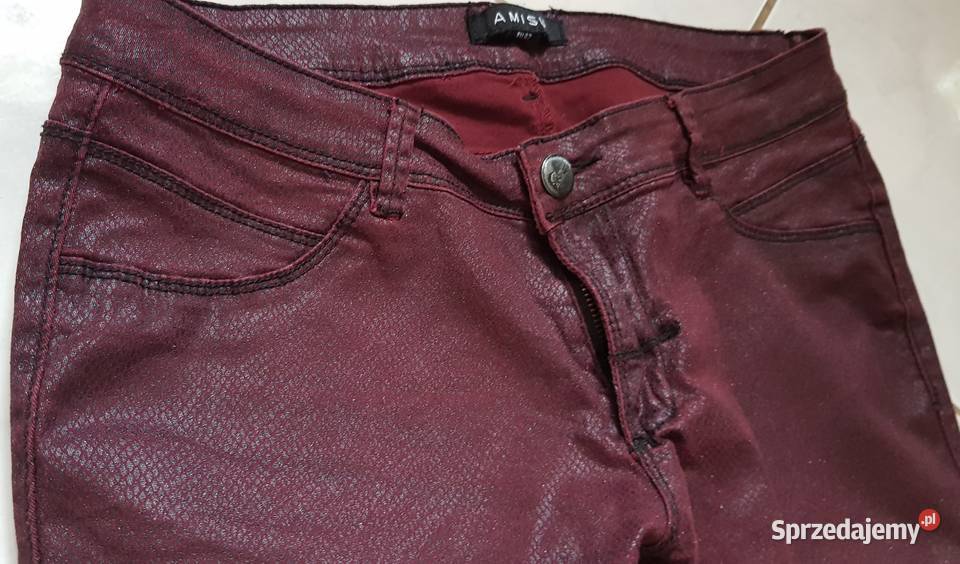 ASOS spodnie wężowa skórka damskie chinosy Spodnie Odzież damska świętokrzyskie Kielce