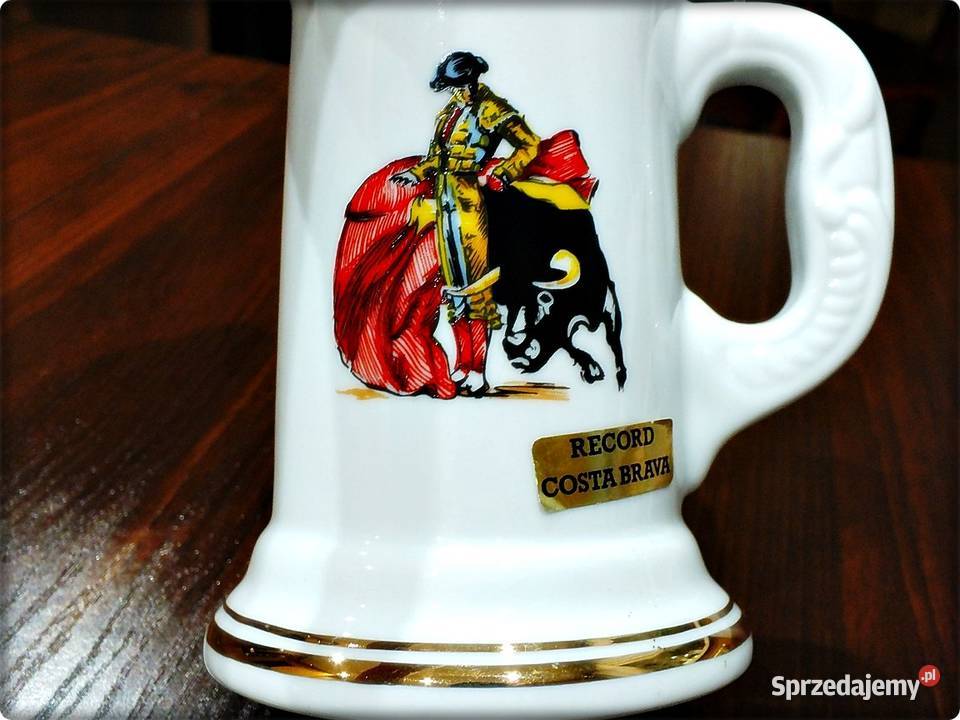Kufel z porcelany Torreador z bykiem lubuskie Żary