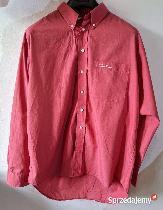 Koszula Thomas Burberry vintage arbuzowy kolor Zielona Góra