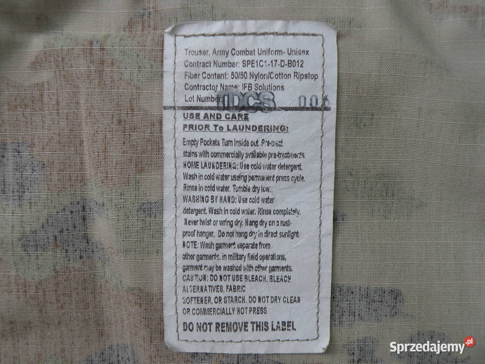 Spodnie ACU multicam OCP medium long naprawiane dolnośląskie sprzedam