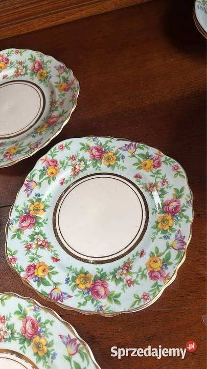 Talerzyk deserowy Colclough Made in England Porcelana i szkło