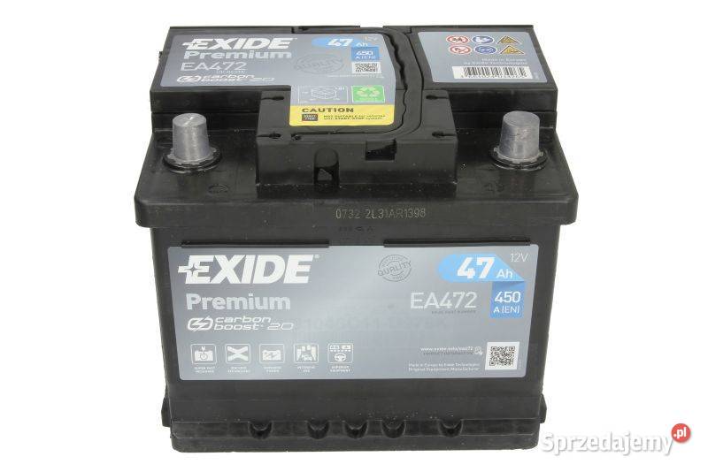 Akumulator Exide Premium 47Ah 450A EA472 osobowe Warszawa
