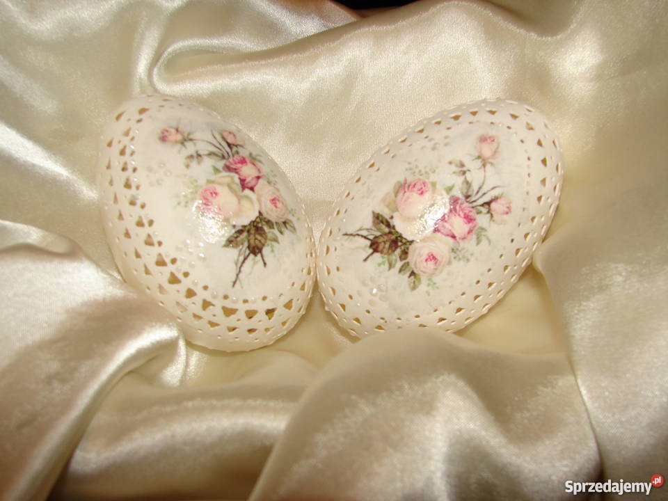 Pisanki ażurowe grawerowane gęsie Antyki, Sztuka, Kolekcje śląskie Cieszyn