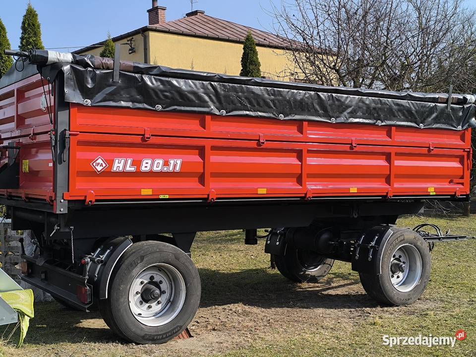 Przyczepa rolnicza niemiecka IFA 8T WYWROTKA 3 strony Lichty