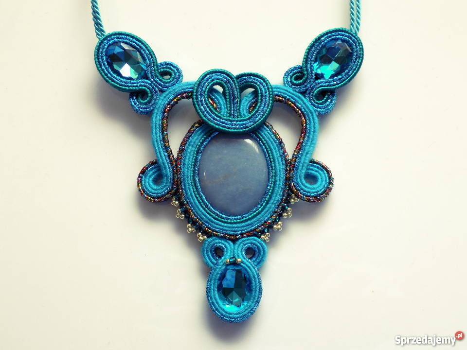 NASZYJNIK Z ANGELITEM SUTASZ Warszawa sprzedam