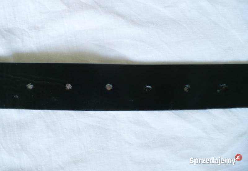 pasek damski czarny z przepiękną klamrą 3.5cm Suwałki