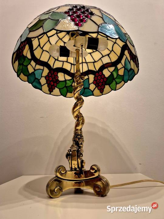 Lampa witrażowa w stylu Tiffany winogrona Bydgoszcz