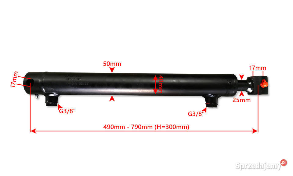 Cienki Siłownik Hydrauliczny SMT1G 40x22 SKOK Solec Kujawski sprzedam