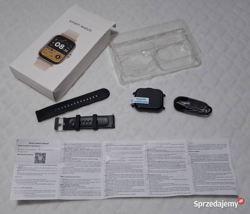 Zegarek smart watch GT20 czarny HryFine sprzedam