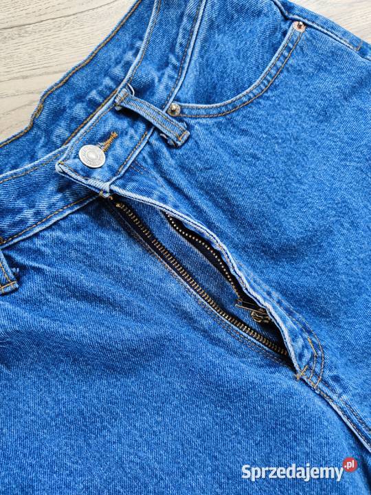 Jeansowe spodnie Vintage 80 90s Wysoki stan Spodnie