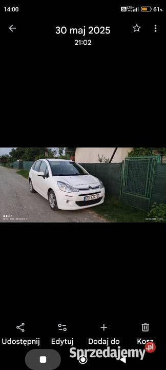 Sprzedam Citroen C3 16 diesel 75 koni radio Grodków sprzedam