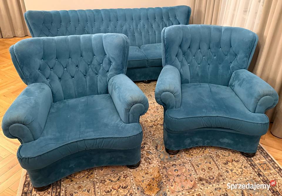 Zestaw wypoczynek Chesterfield Ludwikowski lubelskie Lublin sprzedam