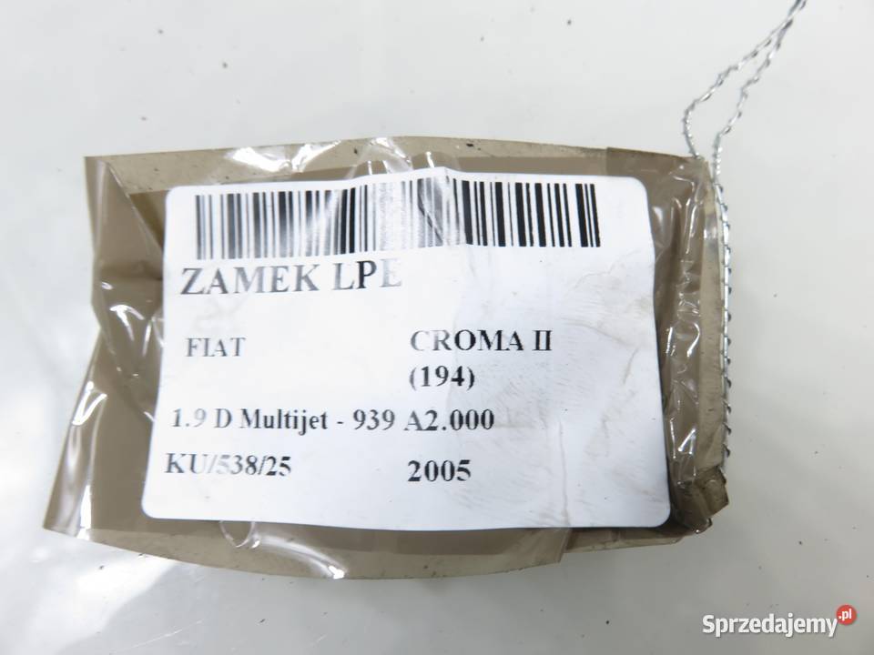 ZAMEK LEWY PRZEDNI FIAT CROMA II 51708421A