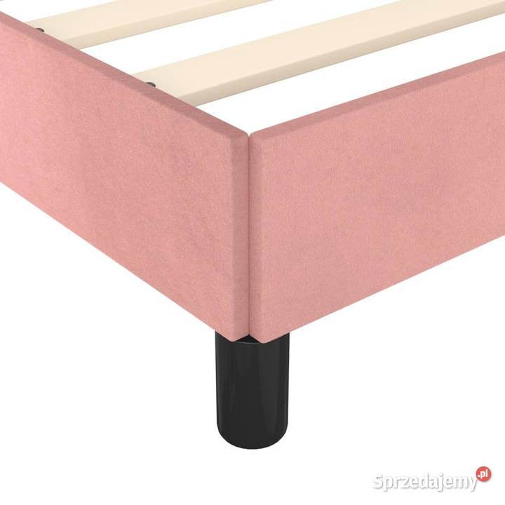 Rama łóżka różowa tapicerowana aksamitem 80x200 Warszawa sprzedam