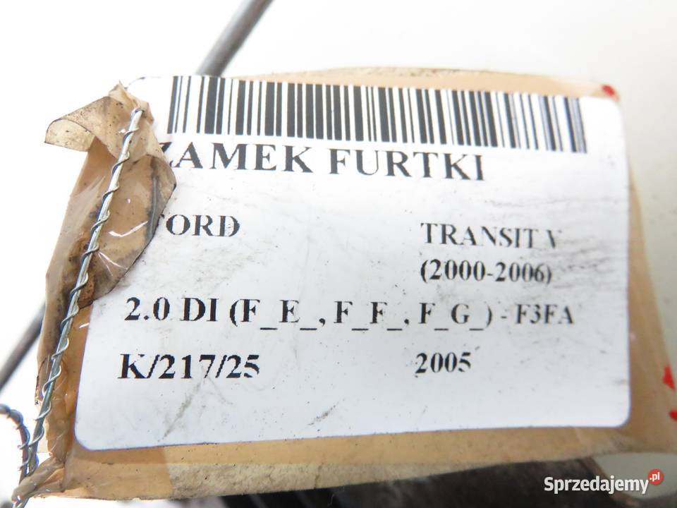 ZAMEK DRZWI TYLNY FORD TRANSIT V 20002006 osobowe