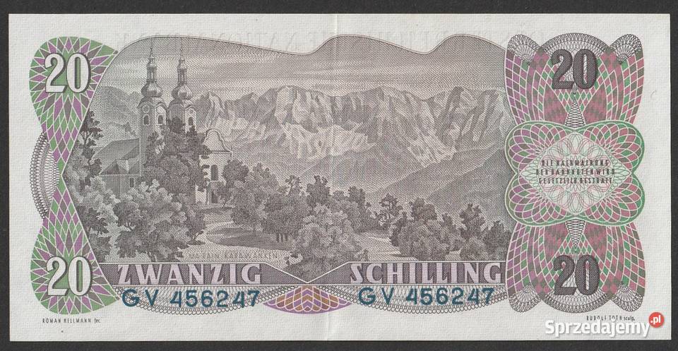 AUSTRIA 20 SCHILLING 1956 WELSBACH STAN 2 Łódź