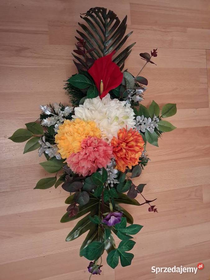 Wiązanka ze sztucznych kwiatów na groby Gdańsk
