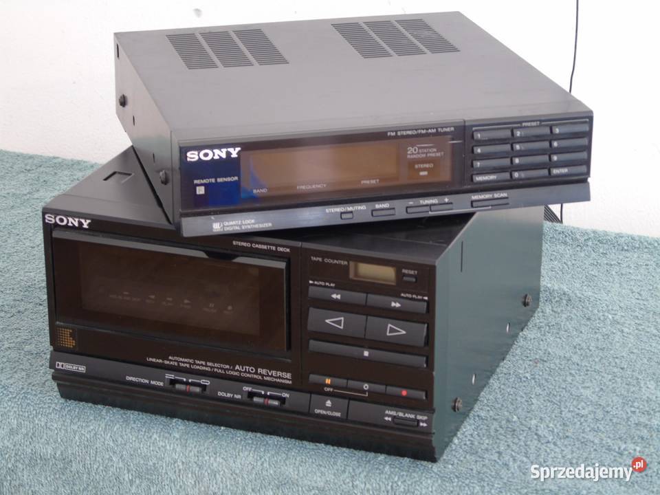 Tuner i magnetofon Sony ST909R dwa segmenty Jasło