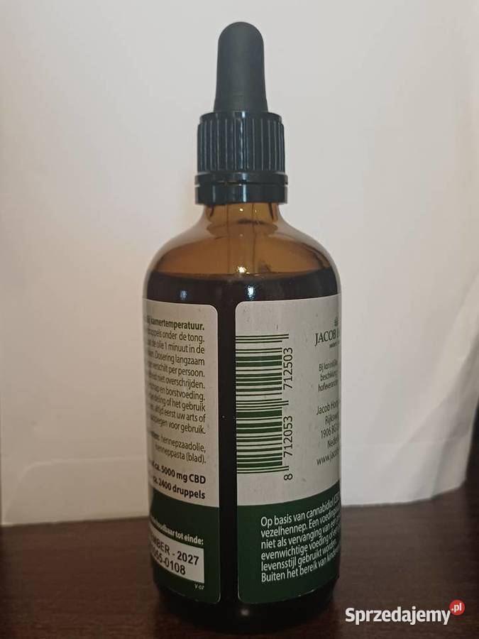 Jacob Hooy CBD Olejek 5 100ml Suplementy diety Łódź sprzedam