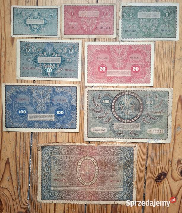 Zestaw Banknotów Stara Polska Marki Polskie śląskie