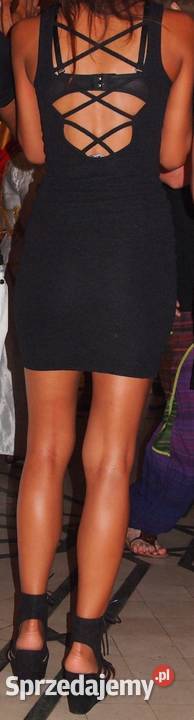 Czarna sukienka Terranova xs 34 bandażowa kujawsko-pomorskie Toruń