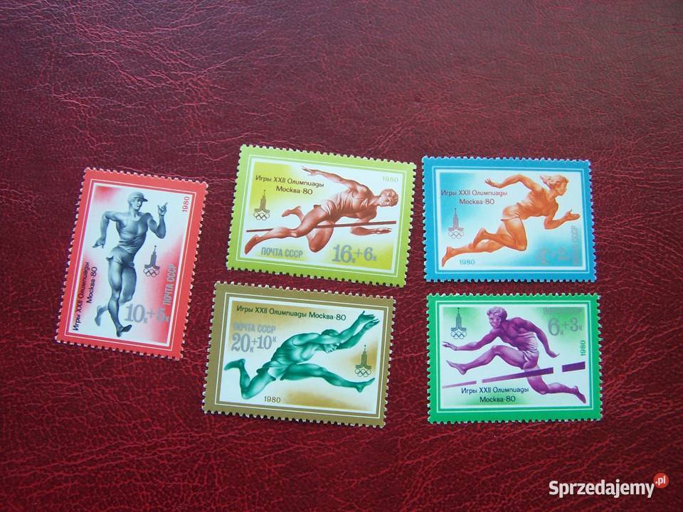 ZSRR 1980 MNH Mi 492125 Sport Olimpiada Moskwa