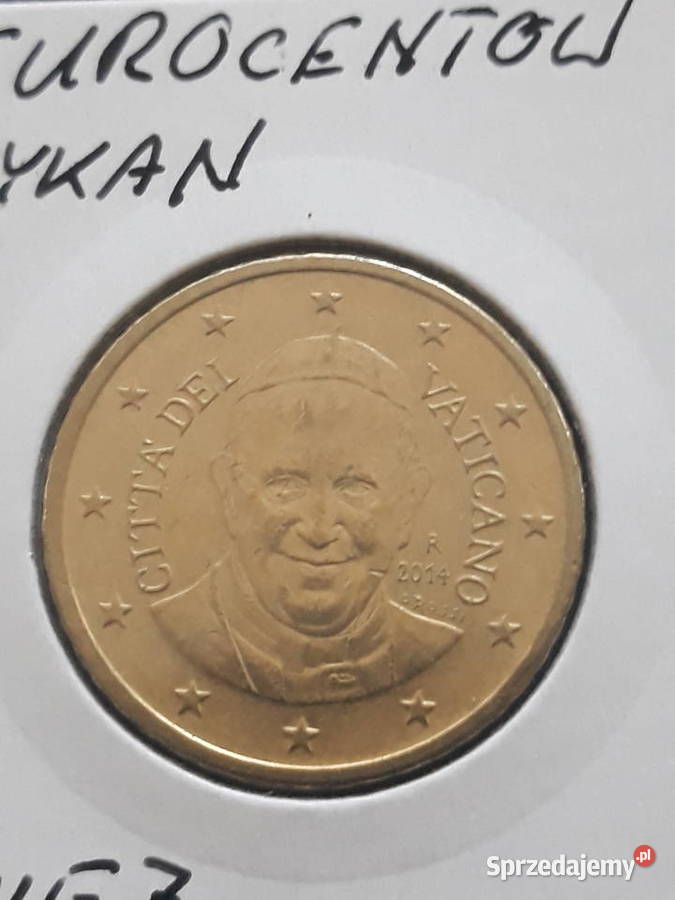 50 Eurocentów Watykan 2014 rPapież Franciszek Konin