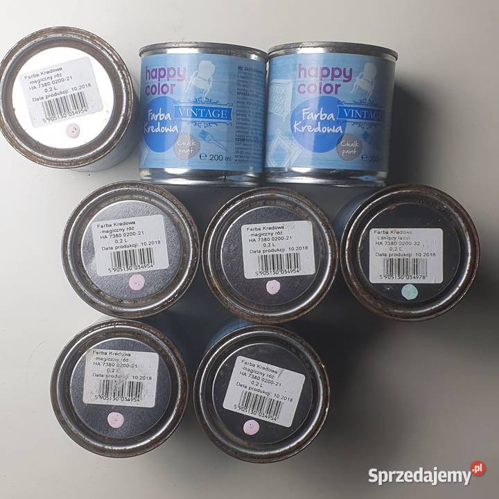 Zestaw Farba kredowa 8 puszek 200ml lśniący Grójec