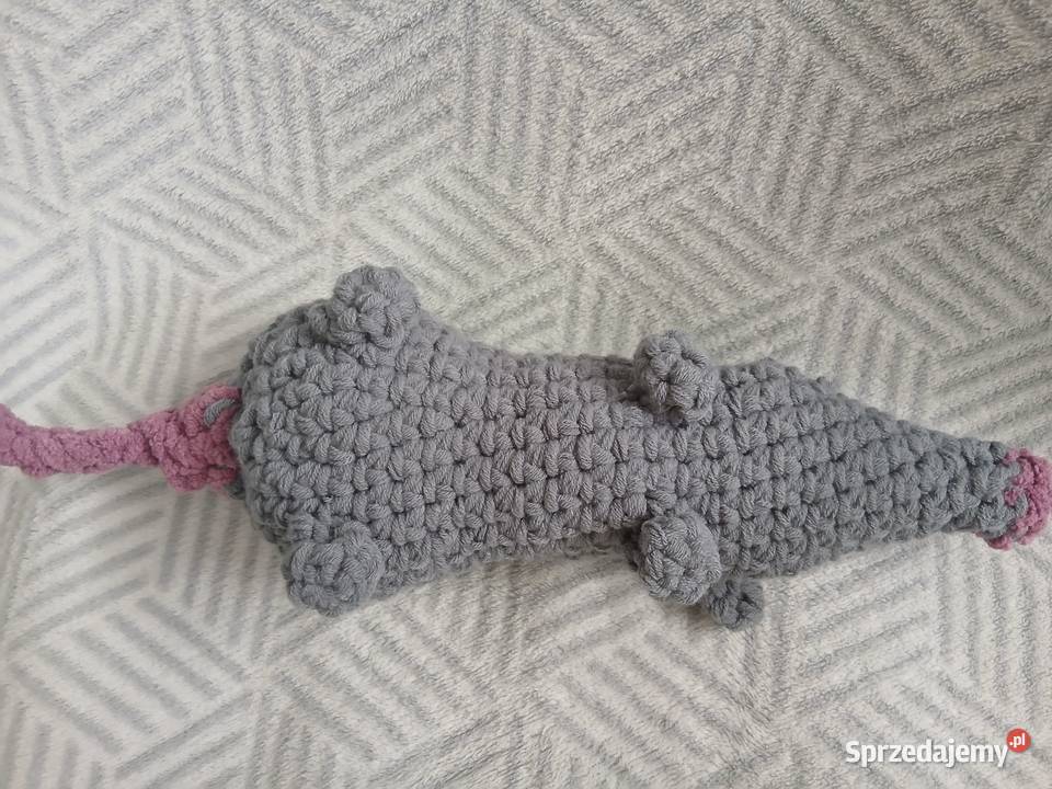 Pluszowy szczurek na szydełku Tkanina  Warszawa