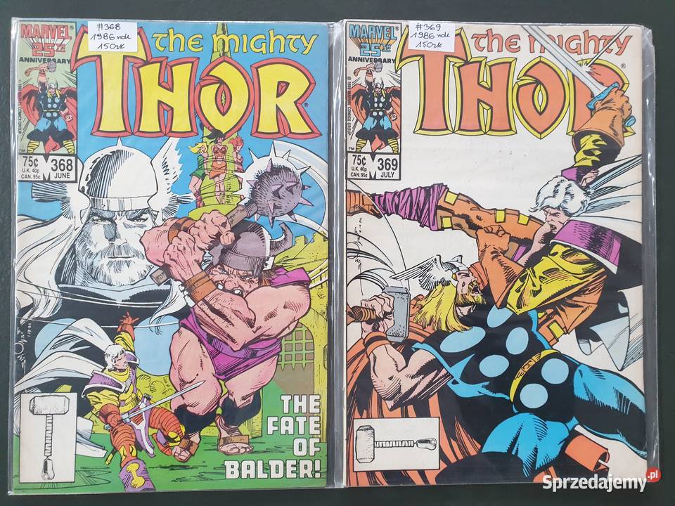 The Mighty Thor kolekcja 17 komiksów Marvel USA Amerykańskie Gdynia
