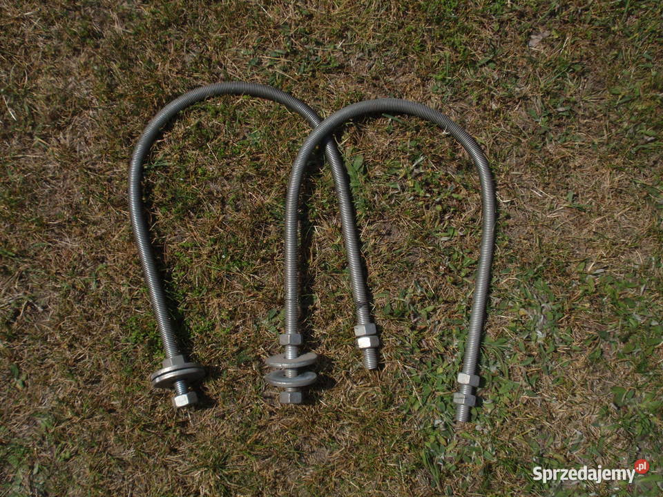 Obejma stalowa gwintowana do słupa okrągłego