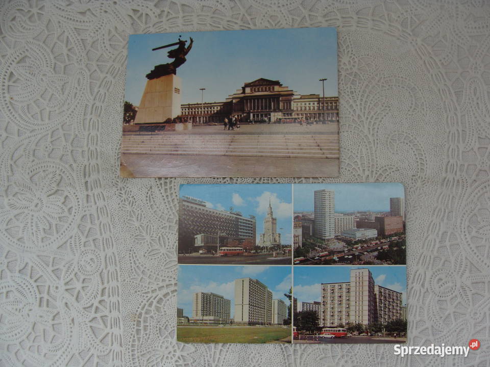 Pocztówki PRL z Warszawy Poznań