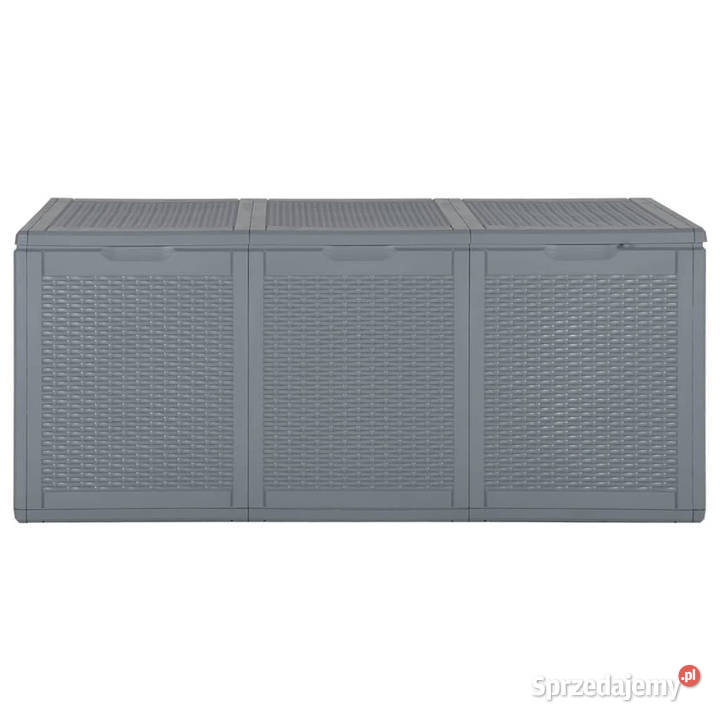 Skrzynia ogrodowa szara rattan PP 270 L WM364061 Warszawa