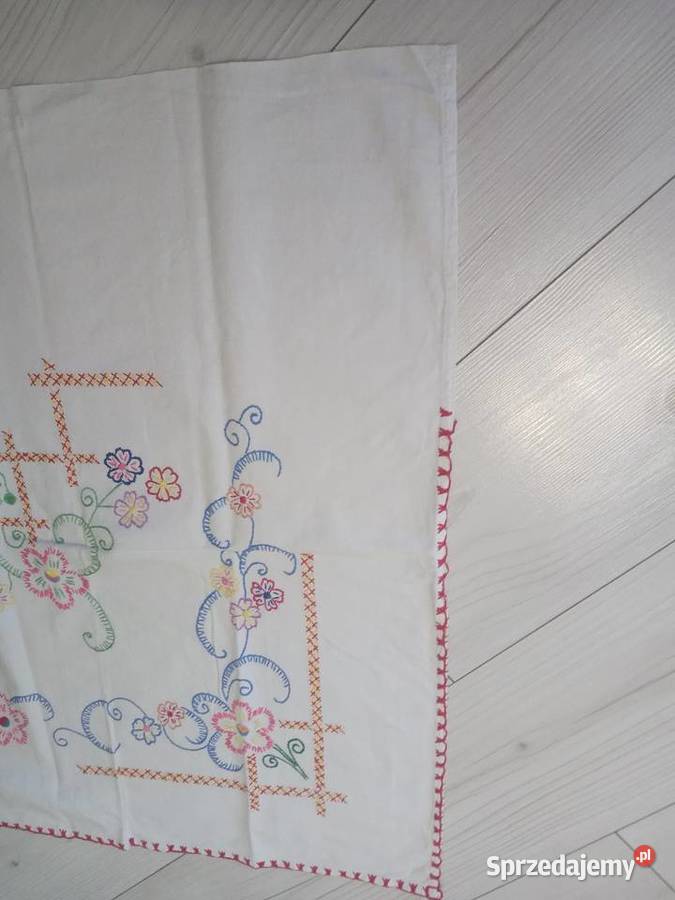 Makatki haftowane z czasów PRLu Rękodzieło Mysłowice