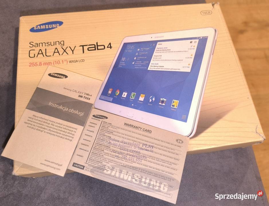 Tablet Samsung Galaxy TAB4 SMT535 16GB SIM WIFI USB  Marki sprzedam