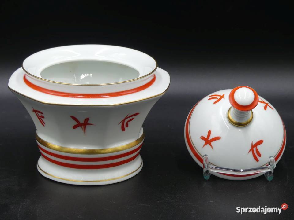 Piękna bomboniera art deco Carl Tielsch Stary Poznań
