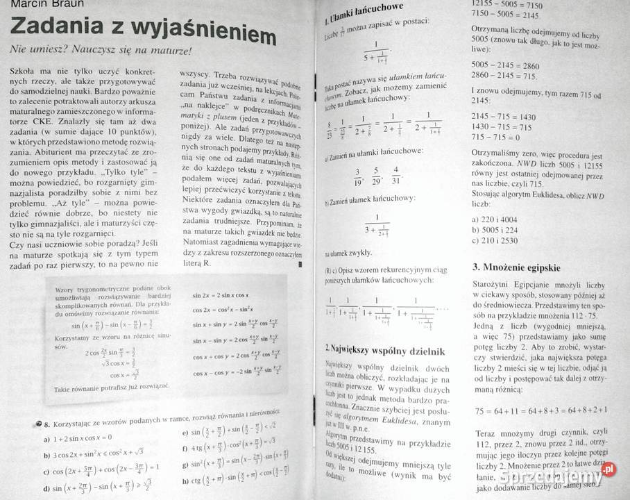 Matematyka w szkole 0102 2004 Matura 2005 red Kultura i Rozrywka Chełm