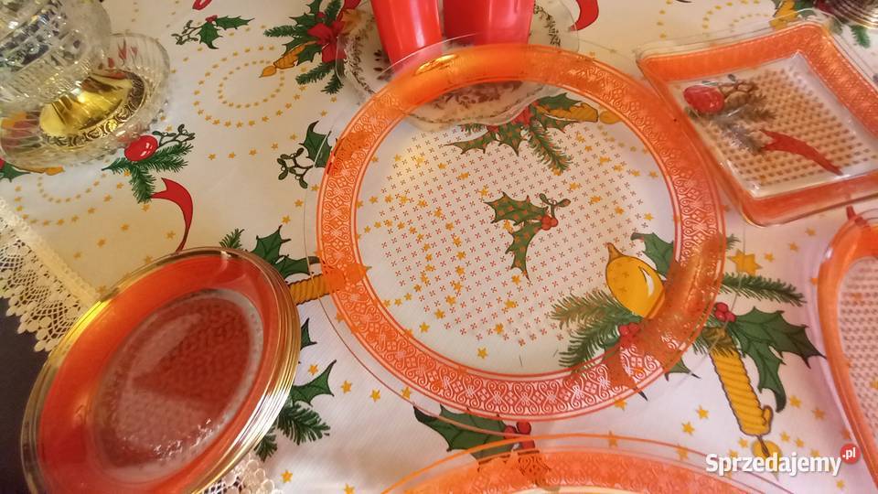 Zastawa stołowaszkło ołowiowe Talerze i talerzyki mazowieckie Warszawa