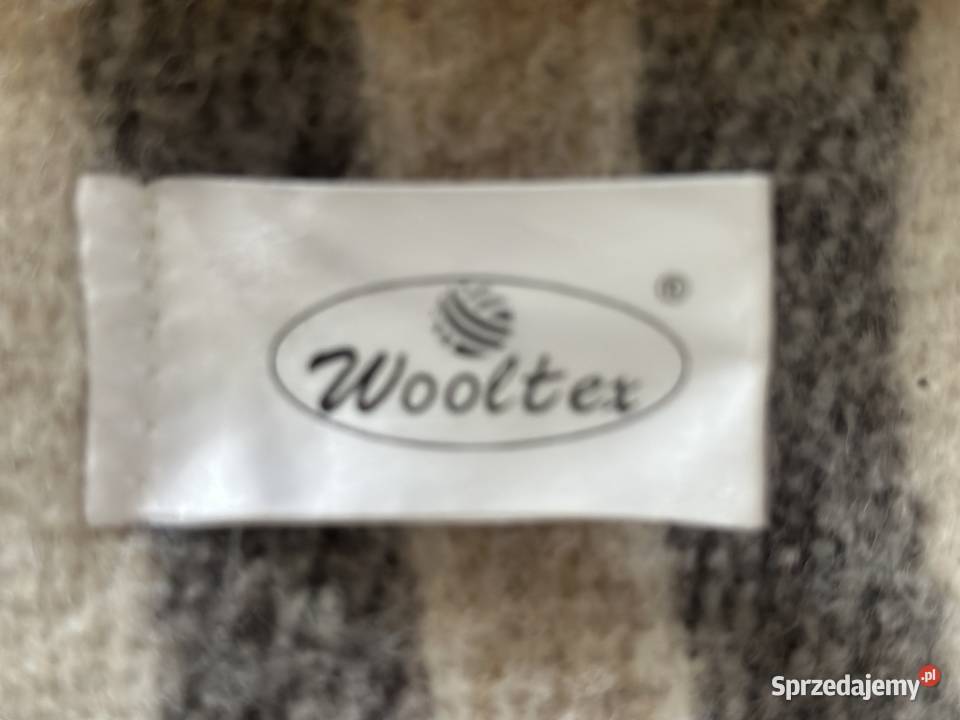 Koc pled Wooltex 100 wełny r170x200 łódzkie Łódź