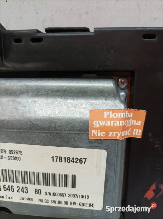 LICZNIK EU 9664624380 20 D Citroen C4 Picasso I świętokrzyskie