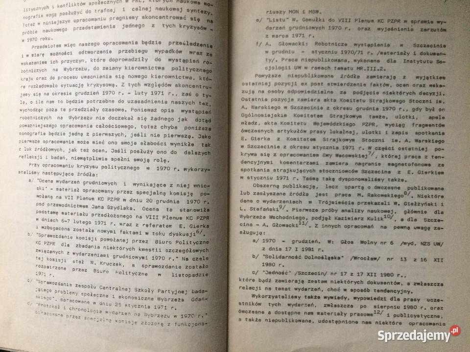 3622 Kryzys Polityczny 1970 R Na Wybrzeżu Szczecin